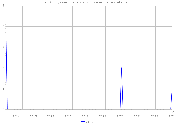 SYC C.B. (Spain) Page visits 2024 