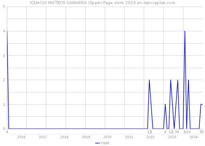 IGNACIO MATEOS GAMARRA (Spain) Page visits 2024 