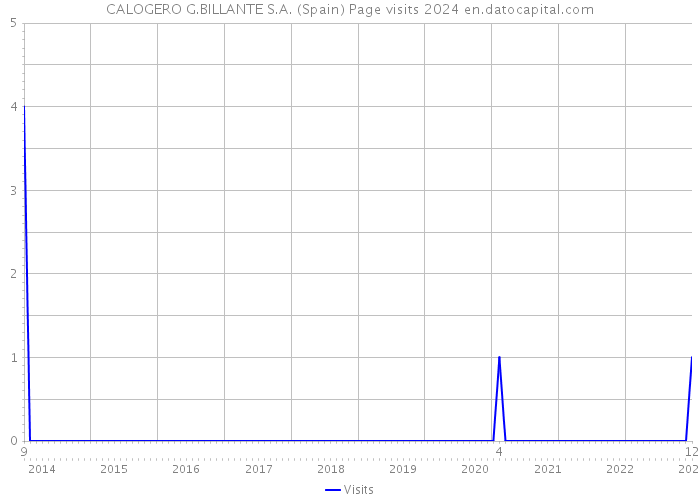 CALOGERO G.BILLANTE S.A. (Spain) Page visits 2024 