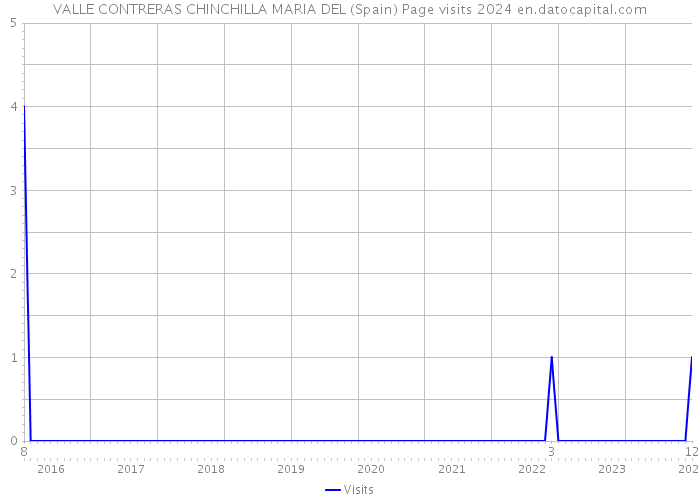 VALLE CONTRERAS CHINCHILLA MARIA DEL (Spain) Page visits 2024 