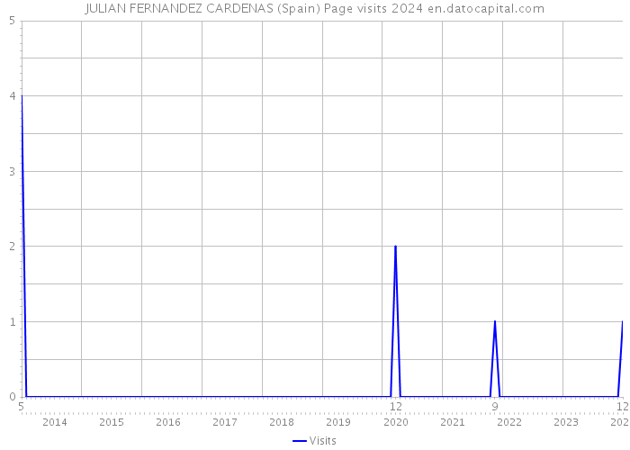 JULIAN FERNANDEZ CARDENAS (Spain) Page visits 2024 
