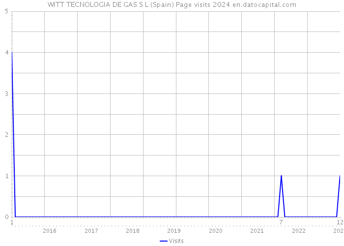 WITT TECNOLOGIA DE GAS S L (Spain) Page visits 2024 