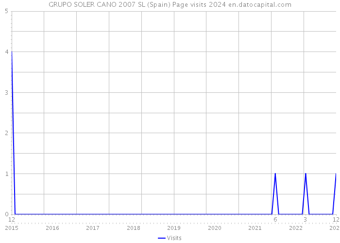 GRUPO SOLER CANO 2007 SL (Spain) Page visits 2024 