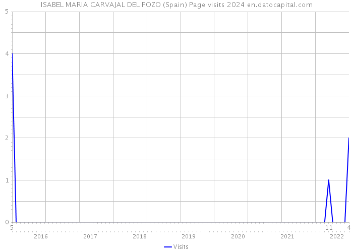 ISABEL MARIA CARVAJAL DEL POZO (Spain) Page visits 2024 