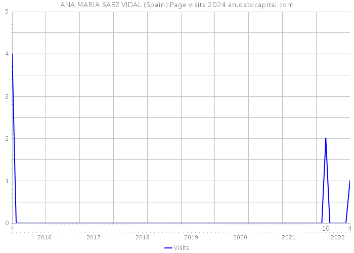 ANA MARIA SAEZ VIDAL (Spain) Page visits 2024 