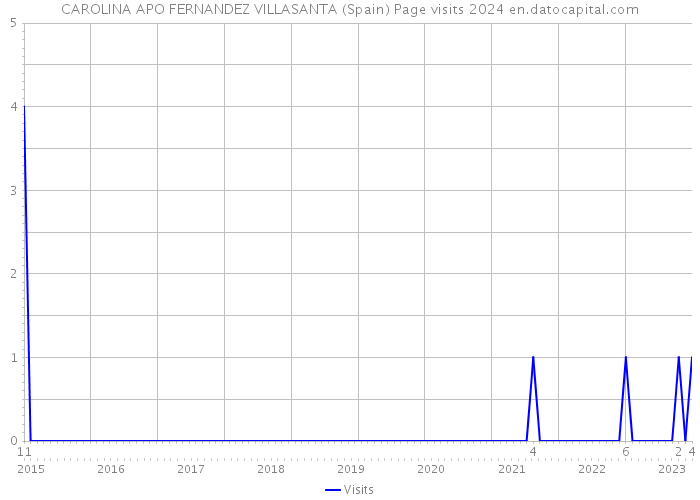 CAROLINA APO FERNANDEZ VILLASANTA (Spain) Page visits 2024 