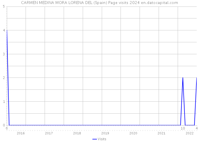 CARMEN MEDINA MORA LORENA DEL (Spain) Page visits 2024 