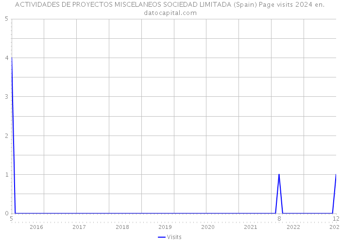 ACTIVIDADES DE PROYECTOS MISCELANEOS SOCIEDAD LIMITADA (Spain) Page visits 2024 