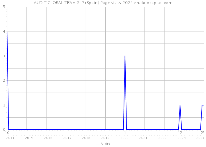 AUDIT GLOBAL TEAM SLP (Spain) Page visits 2024 