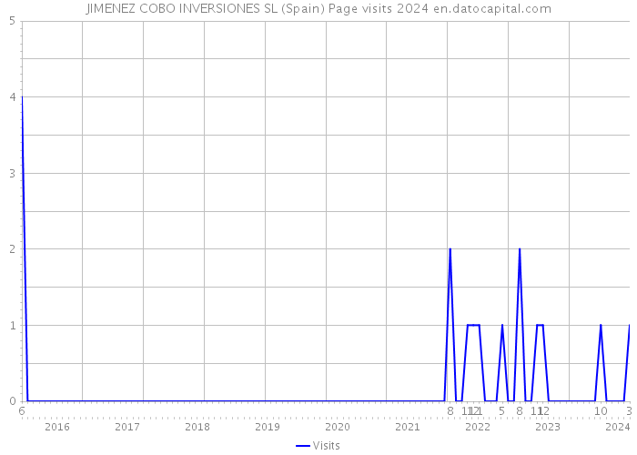 JIMENEZ COBO INVERSIONES SL (Spain) Page visits 2024 