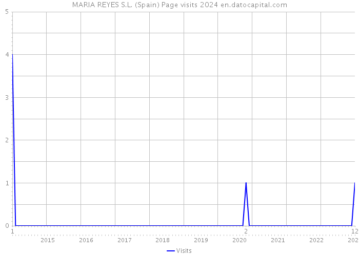 MARIA REYES S.L. (Spain) Page visits 2024 