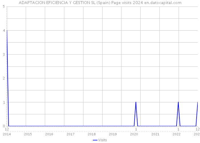 ADAPTACION EFICIENCIA Y GESTION SL (Spain) Page visits 2024 