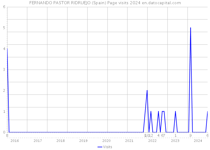 FERNANDO PASTOR RIDRUEJO (Spain) Page visits 2024 