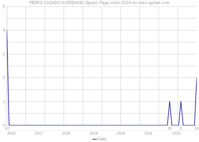 PEDRO CASADO AGREDANO (Spain) Page visits 2024 