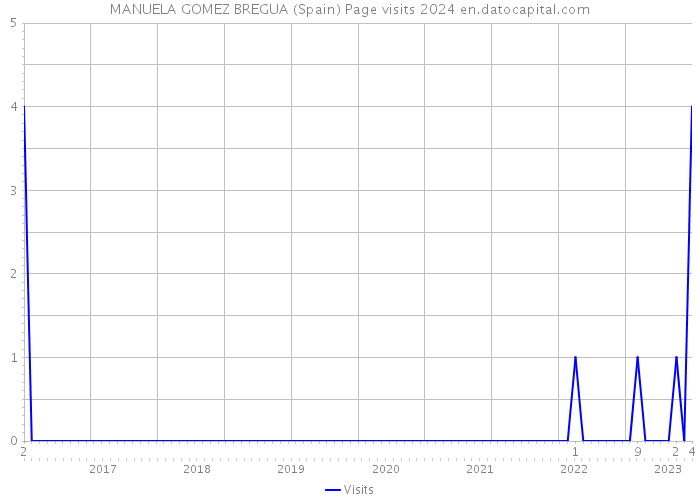 MANUELA GOMEZ BREGUA (Spain) Page visits 2024 