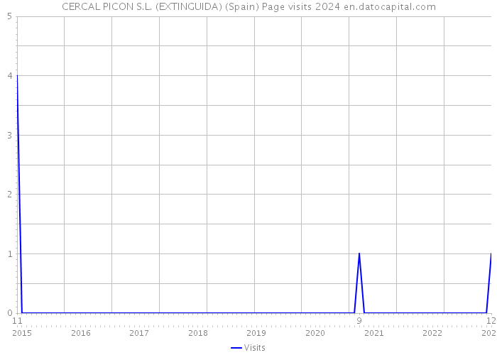 CERCAL PICON S.L. (EXTINGUIDA) (Spain) Page visits 2024 