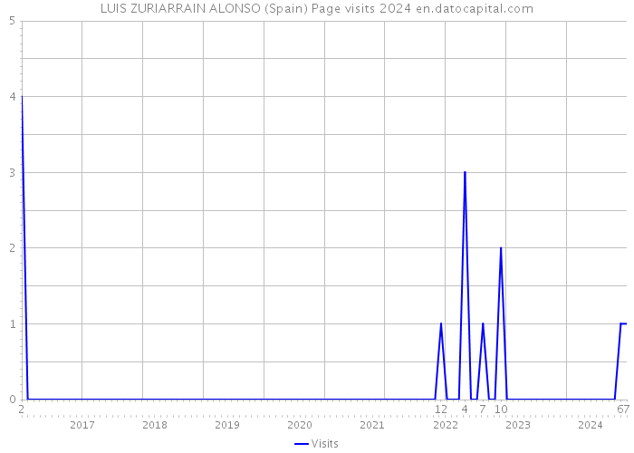 LUIS ZURIARRAIN ALONSO (Spain) Page visits 2024 