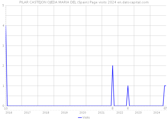 PILAR CASTEJON OJEDA MARIA DEL (Spain) Page visits 2024 