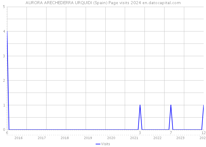 AURORA ARECHEDERRA URQUIDI (Spain) Page visits 2024 