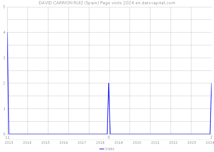 DAVID CARRION RUIZ (Spain) Page visits 2024 