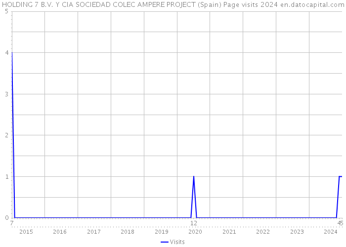 HOLDING 7 B.V. Y CIA SOCIEDAD COLEC AMPERE PROJECT (Spain) Page visits 2024 