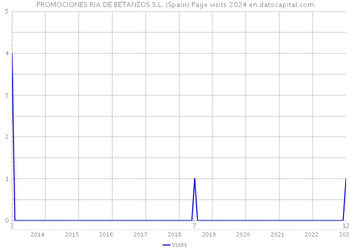 PROMOCIONES RIA DE BETANZOS S.L. (Spain) Page visits 2024 