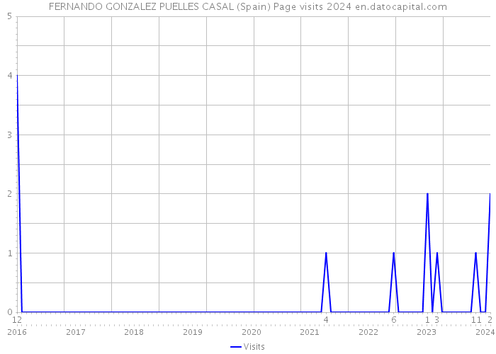 FERNANDO GONZALEZ PUELLES CASAL (Spain) Page visits 2024 