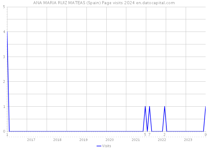 ANA MARIA RUIZ MATEAS (Spain) Page visits 2024 