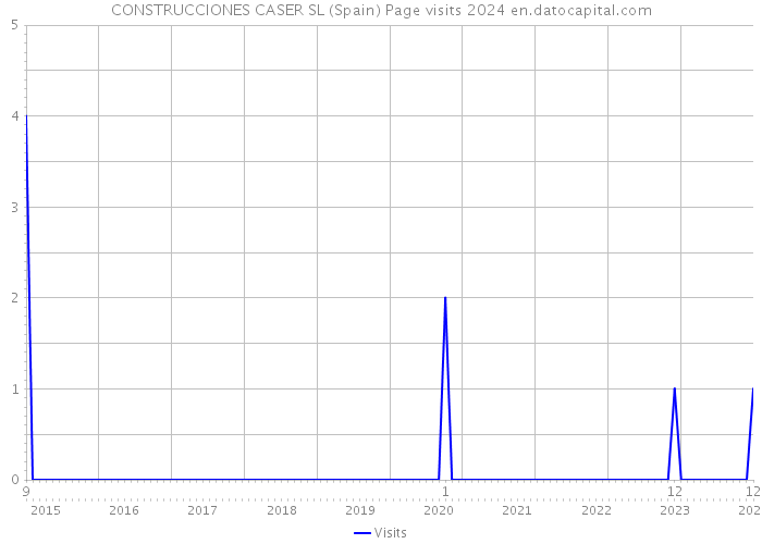 CONSTRUCCIONES CASER SL (Spain) Page visits 2024 