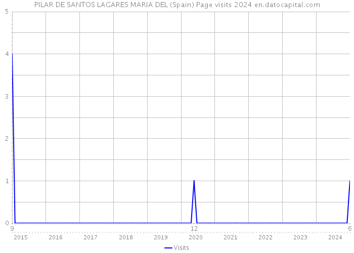 PILAR DE SANTOS LAGARES MARIA DEL (Spain) Page visits 2024 