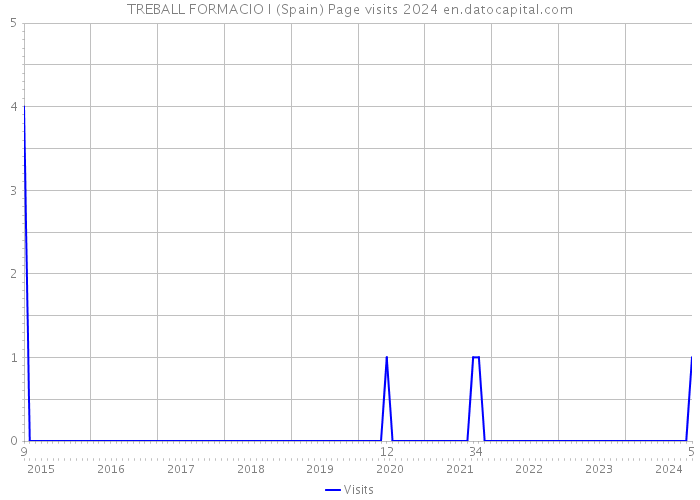 TREBALL FORMACIO I (Spain) Page visits 2024 