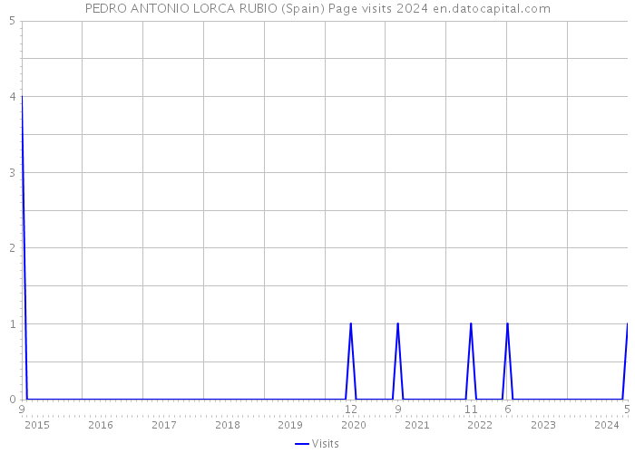 PEDRO ANTONIO LORCA RUBIO (Spain) Page visits 2024 