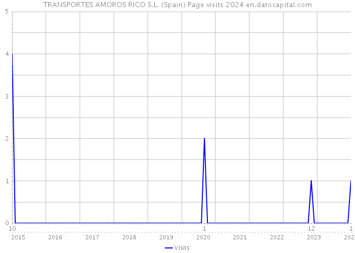 TRANSPORTES AMOROS RICO S.L. (Spain) Page visits 2024 