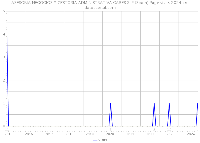 ASESORIA NEGOCIOS Y GESTORIA ADMINISTRATIVA CARES SLP (Spain) Page visits 2024 