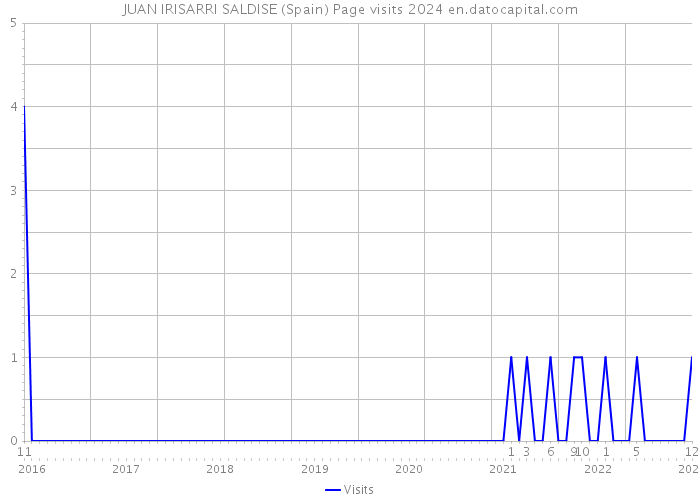 JUAN IRISARRI SALDISE (Spain) Page visits 2024 