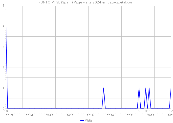 PUNTO MI SL (Spain) Page visits 2024 