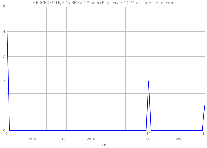 MERCEDES TEJADA BRAVO (Spain) Page visits 2024 