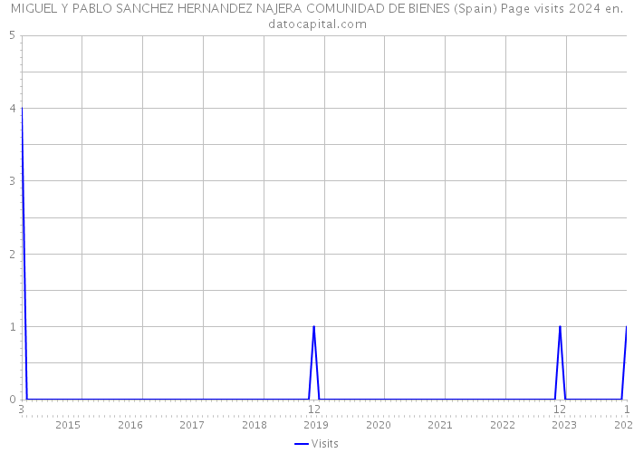 MIGUEL Y PABLO SANCHEZ HERNANDEZ NAJERA COMUNIDAD DE BIENES (Spain) Page visits 2024 