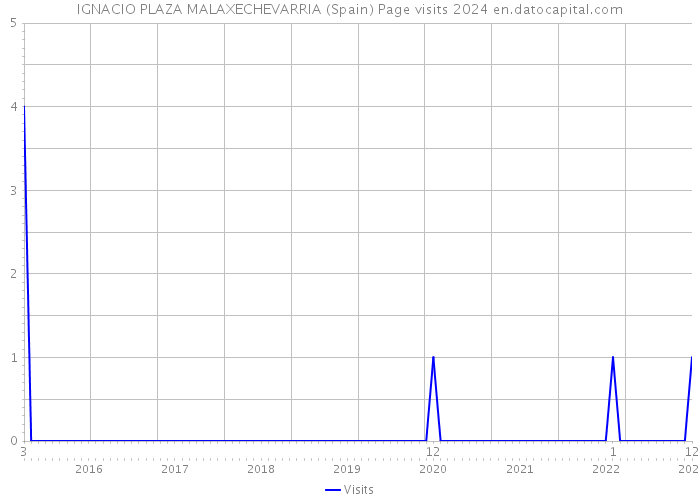 IGNACIO PLAZA MALAXECHEVARRIA (Spain) Page visits 2024 