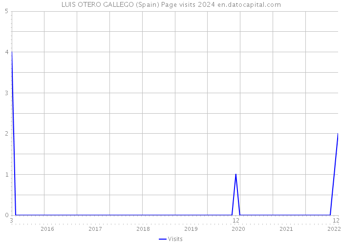 LUIS OTERO GALLEGO (Spain) Page visits 2024 