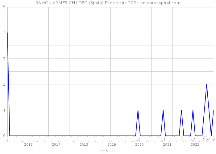 RAMON AYMERICH LOBO (Spain) Page visits 2024 
