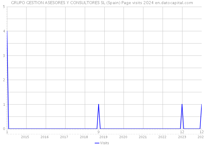 GRUPO GESTION ASESORES Y CONSULTORES SL (Spain) Page visits 2024 