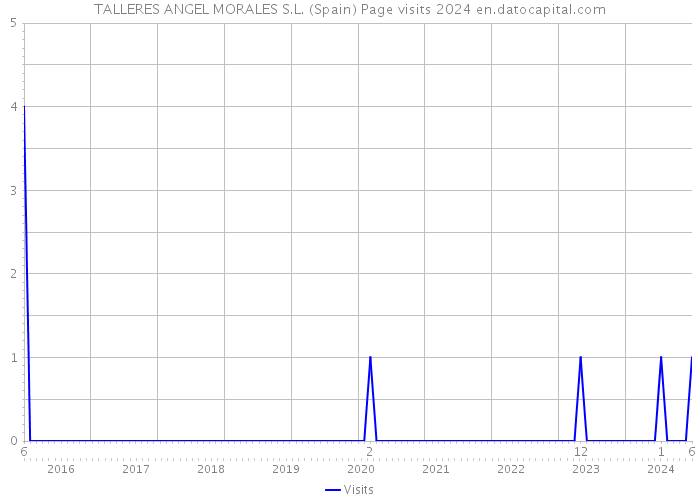 TALLERES ANGEL MORALES S.L. (Spain) Page visits 2024 