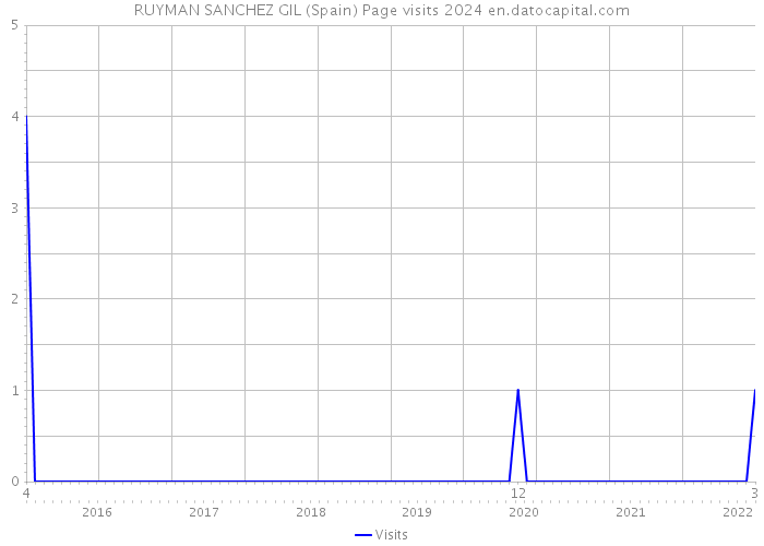 RUYMAN SANCHEZ GIL (Spain) Page visits 2024 