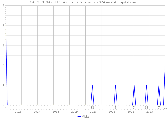 CARMEN DIAZ ZURITA (Spain) Page visits 2024 