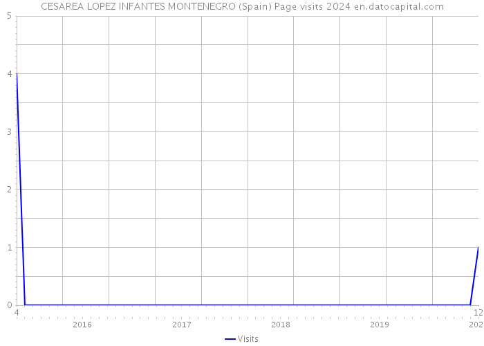 CESAREA LOPEZ INFANTES MONTENEGRO (Spain) Page visits 2024 
