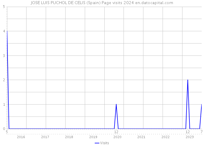 JOSE LUIS PUCHOL DE CELIS (Spain) Page visits 2024 