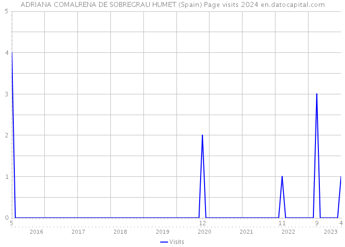 ADRIANA COMALRENA DE SOBREGRAU HUMET (Spain) Page visits 2024 