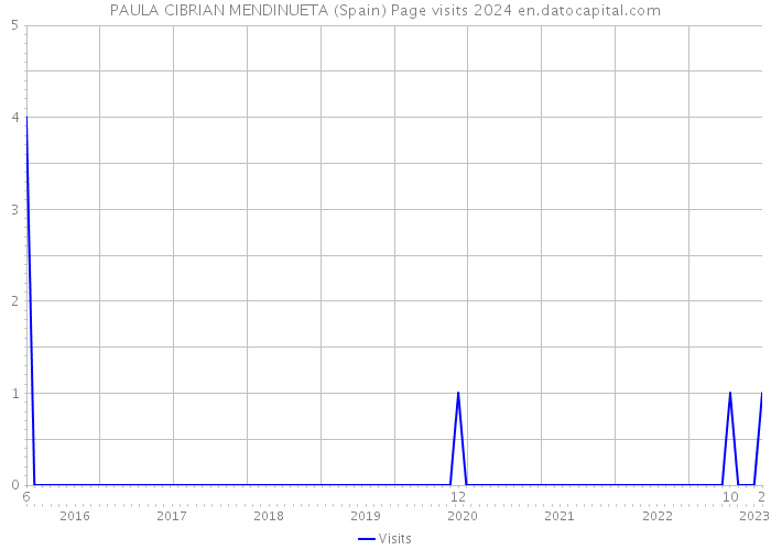 PAULA CIBRIAN MENDINUETA (Spain) Page visits 2024 
