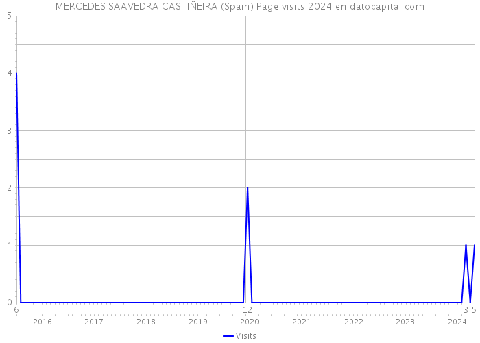 MERCEDES SAAVEDRA CASTIÑEIRA (Spain) Page visits 2024 